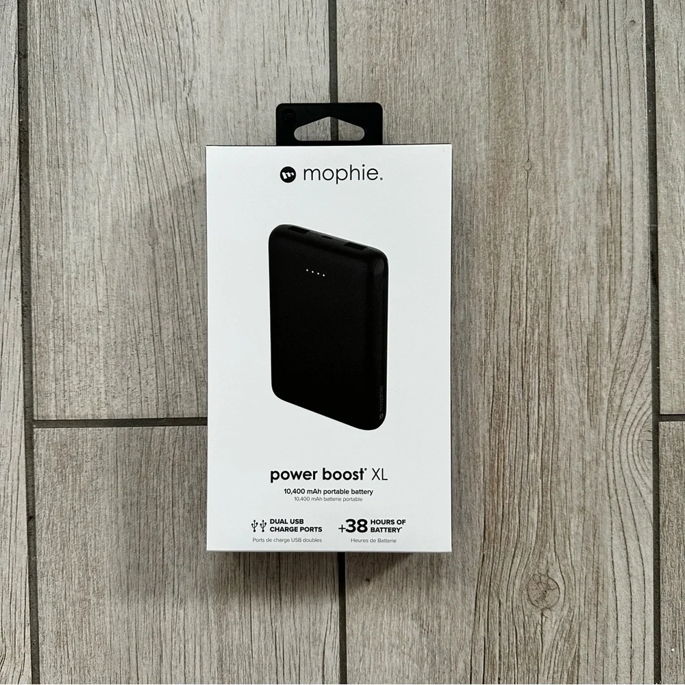 mophie Power Boost XL 10,400 mAh Portable Battery - Black
